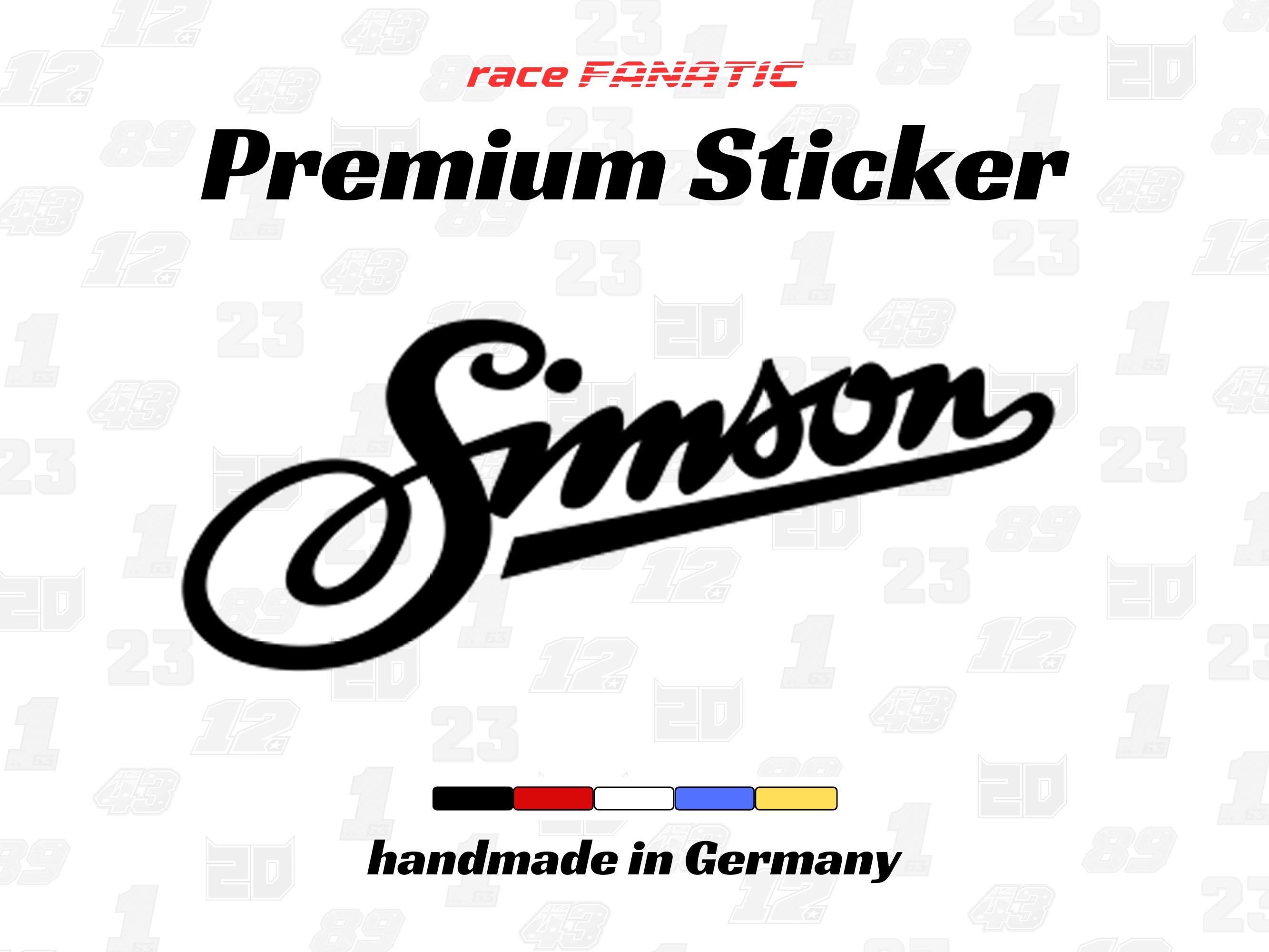 Simson Motorcycle Logo Vinyl Decal: Premium Sticker for Cars