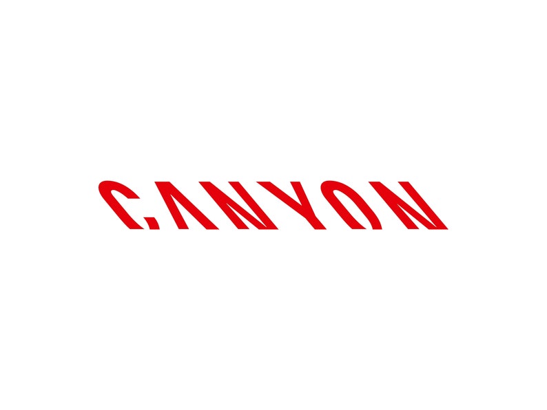 Canyon Décalcomanie / Autocollant Vinyle Rouge