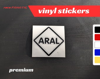 Aral Logo Pegatina Vinilo Calcomanía Coche Moto Gasolinera