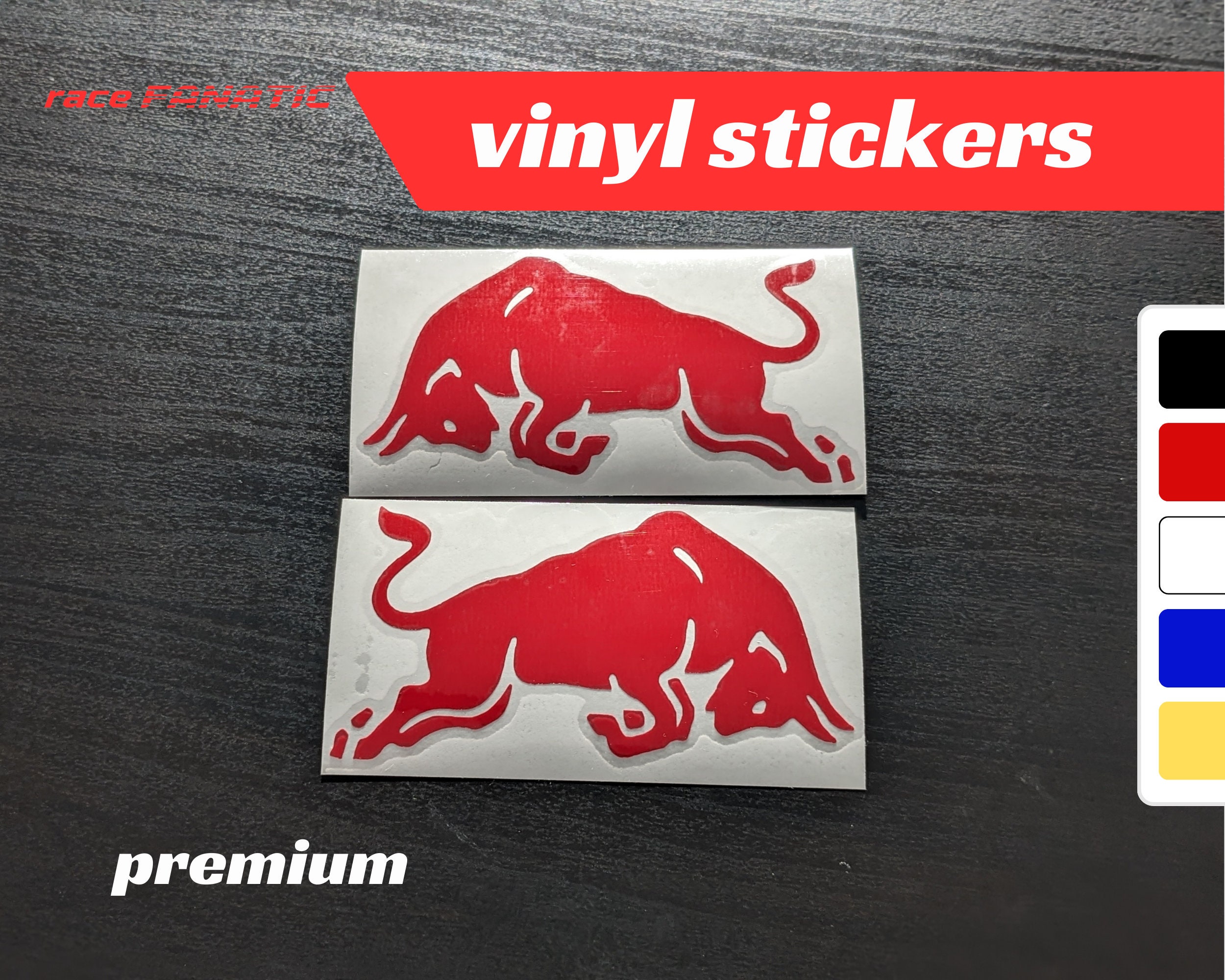 RED BULL LOGO DECAL STICKERS A4 SIZE