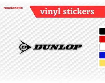 Calcomanía/pegatina de vinilo con el logotipo de Dunlop