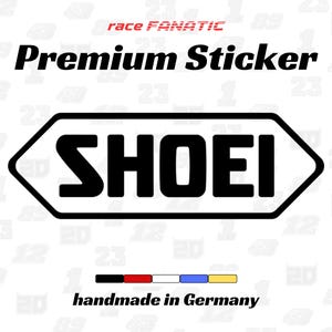 Shoei Motorcycle Helmet Vinyl Decal: Custom Sticker for Bikes, Cars & Racing Gear