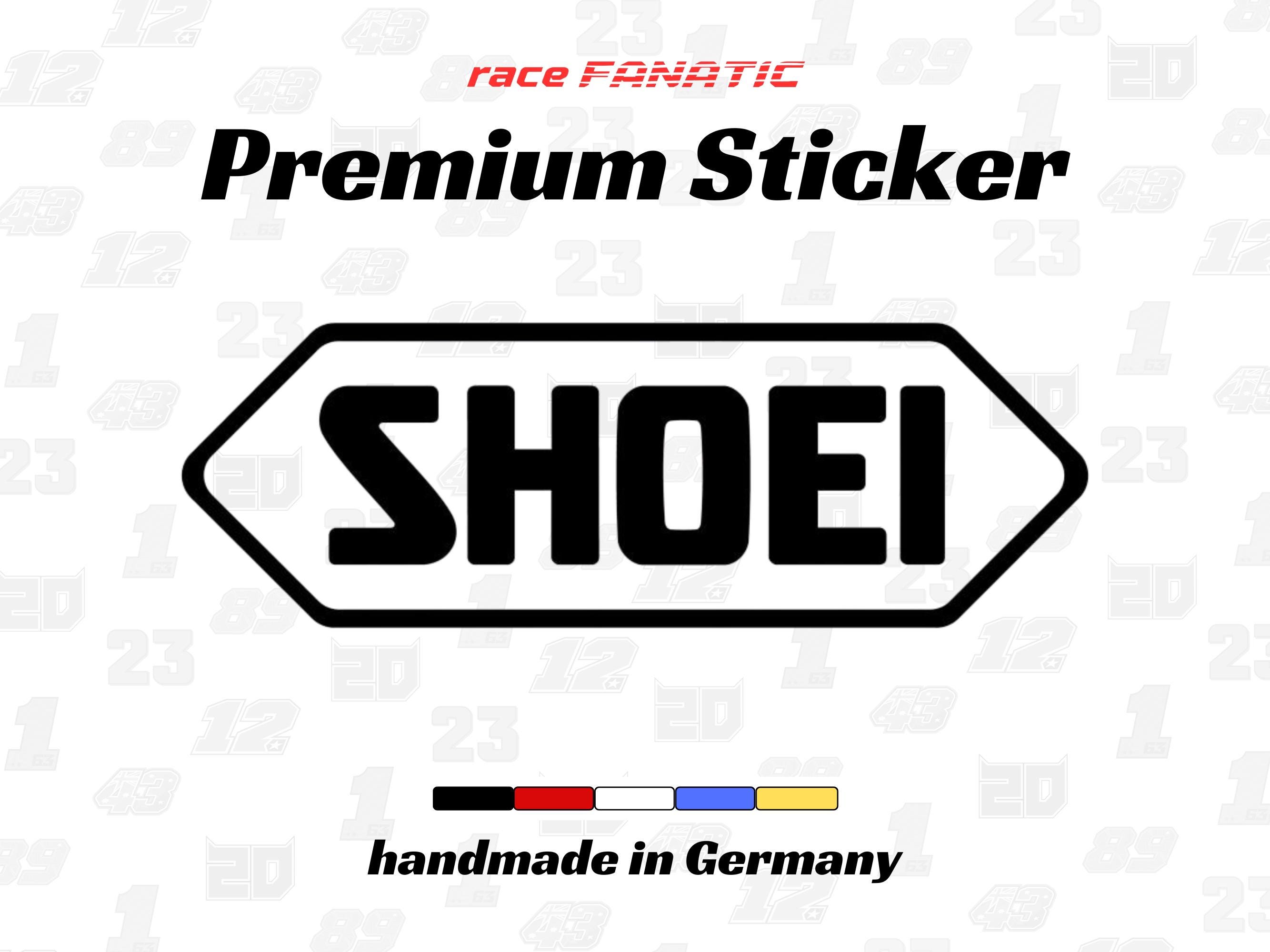 Shoei バイクヘルメット用ビニールデカール：バイク、車、レーシング
