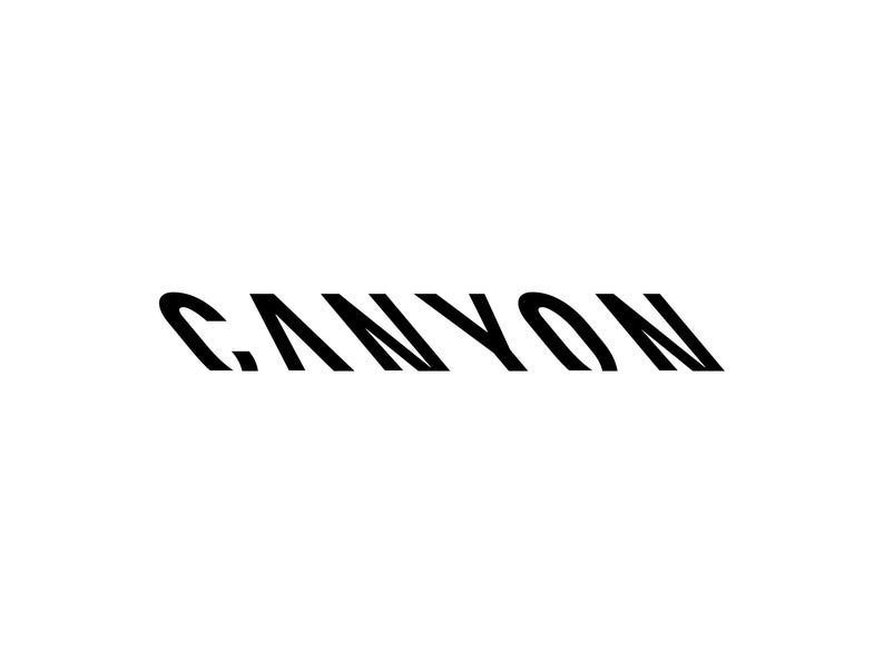 Canyon Décalcomanie / Autocollant Vinyle Noir