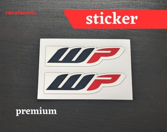 WP Suspension Logo Fork Decal Sticker Vinyl Motorcycle Car