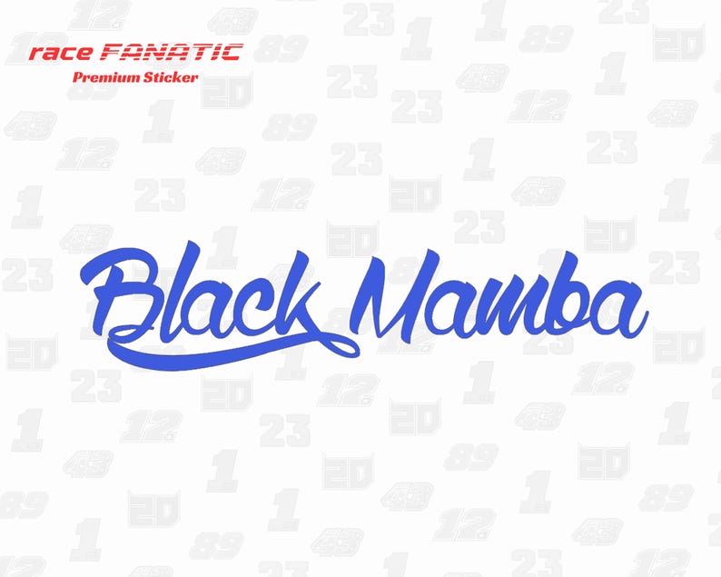 Black Mamba Lettering Sticker | Car and Motorcycle Sticker | Racing ...