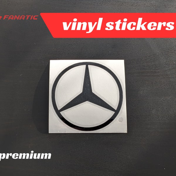 Mercedes Benz Logo Sticker Vinyl Aufkleber Auto Motorrad