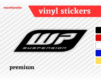 WP Suspension Sticker Premium Fork Decal Motorcycle Car Vinyl