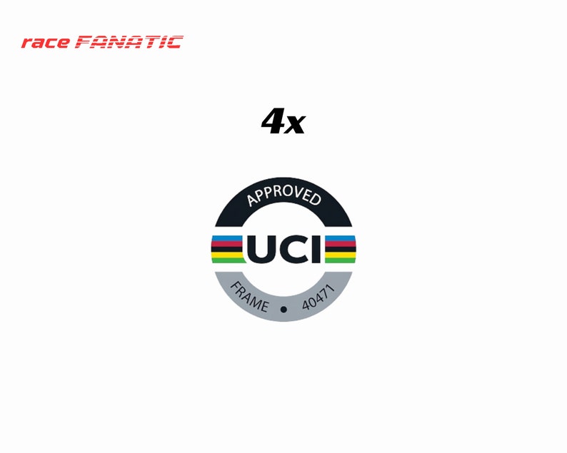 UCI label sticker / sticker bicycle image 3