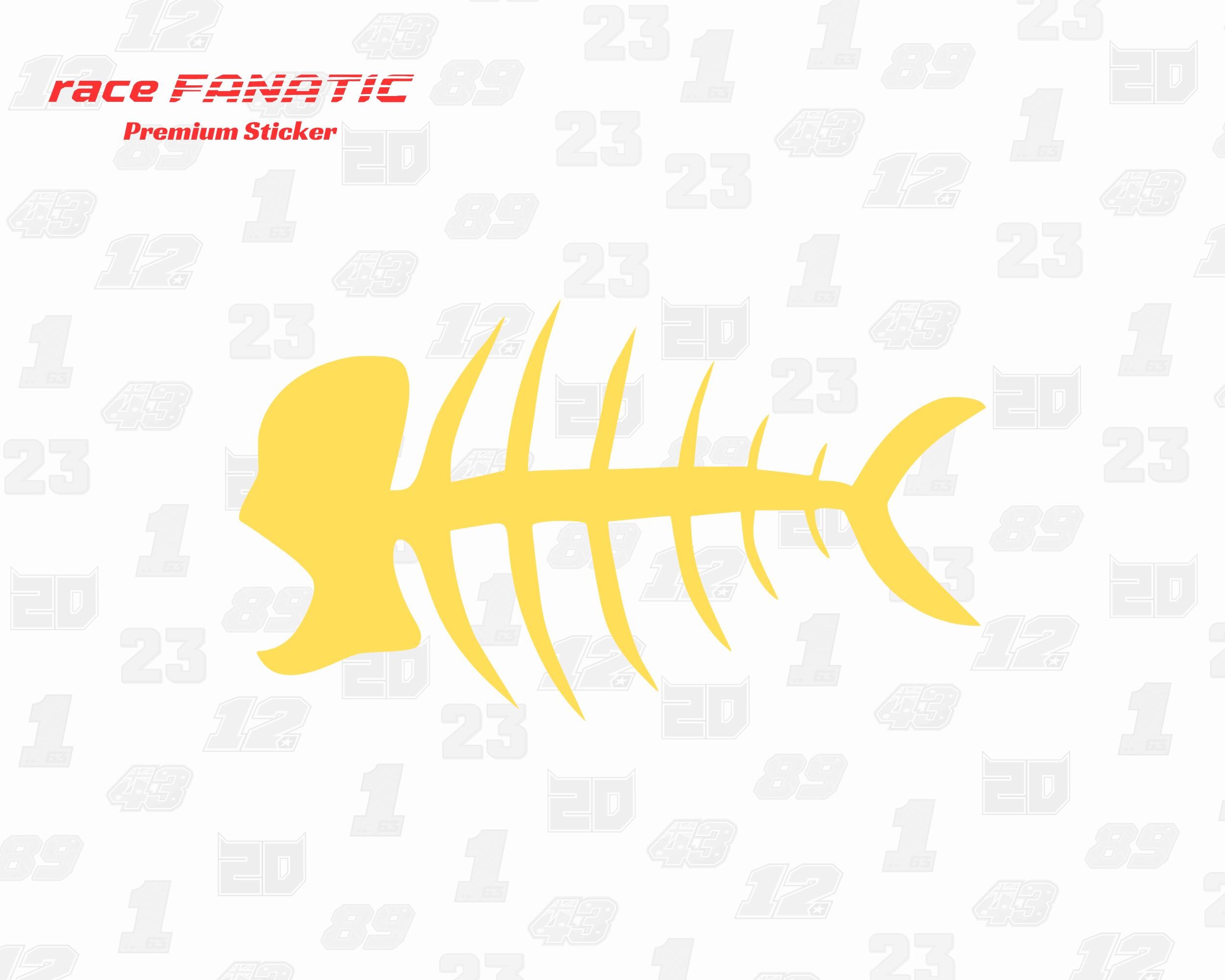 Fishbone Chart Text Sticker Fishbone Stickers – Minimalist Fish Motif Stickers for Car & Kitchen - Etsy
