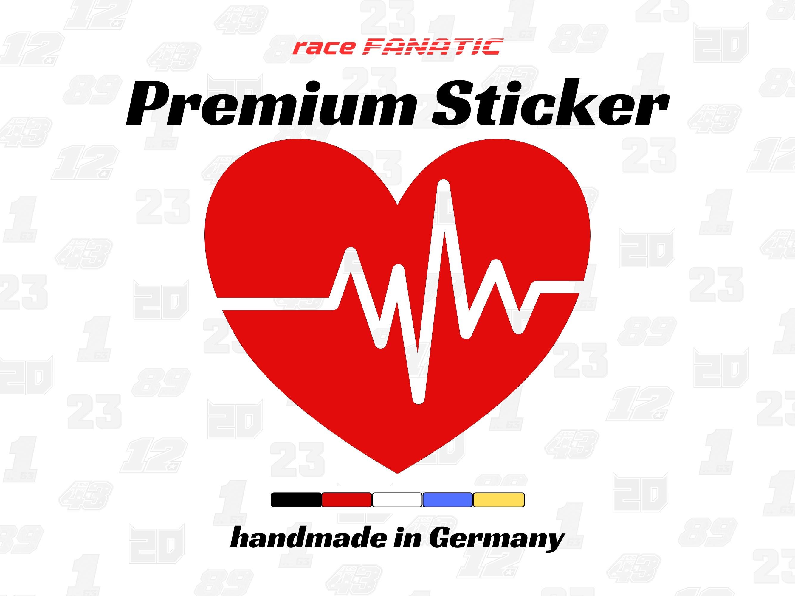 Heart ECG Sticker | Heartbeat Sticker | Love Car Decoration - Etsy
