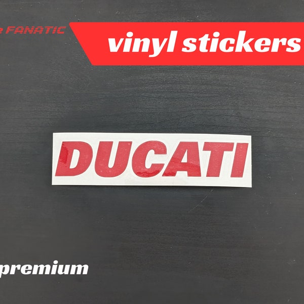 Ducati logo sticker vinyl decal motorcycle car