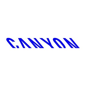 Canyon Décalcomanie / Autocollant Vinyle Bleu