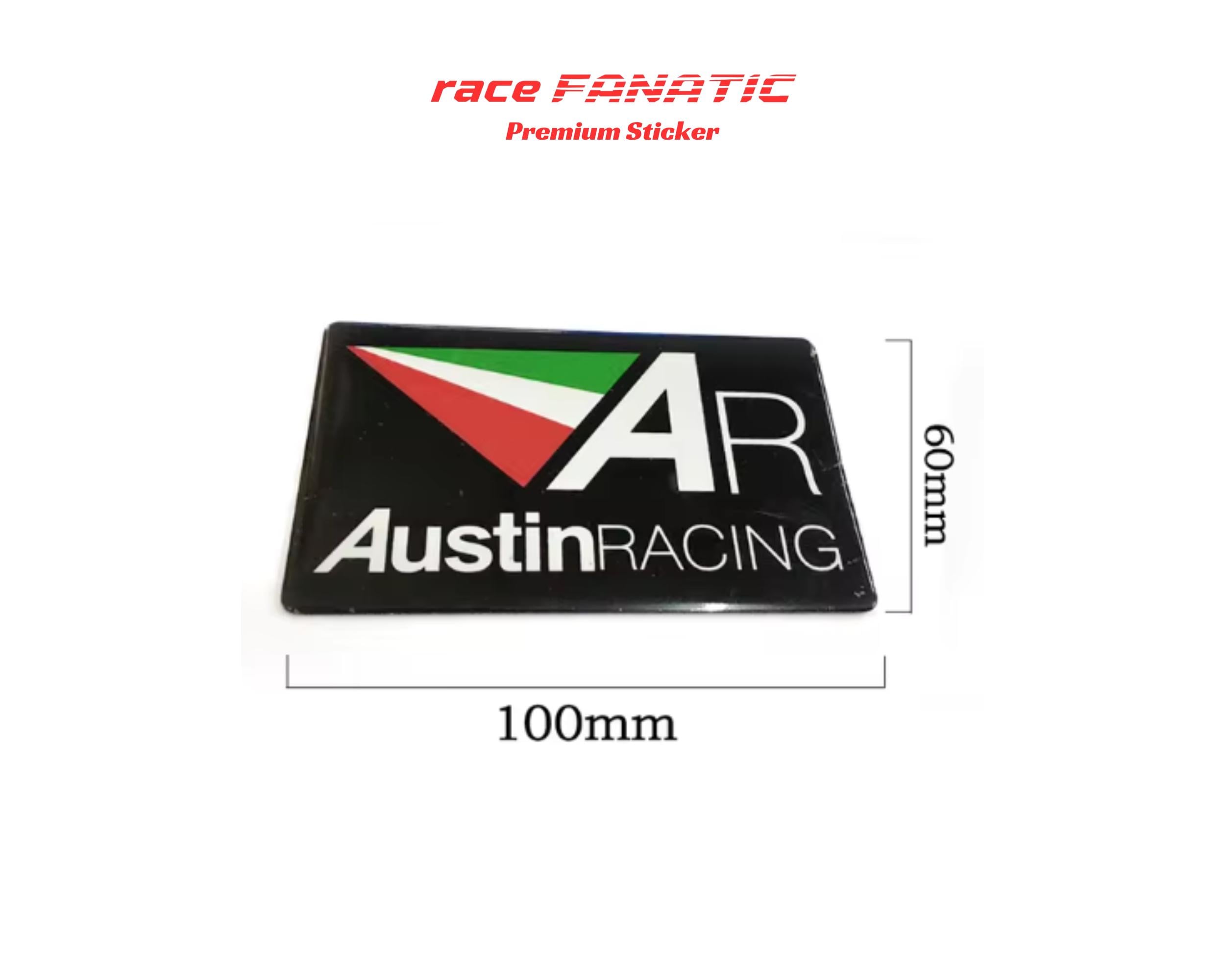 Heat-resistant Austinracing Exhaust Emblem Sticker - Premium