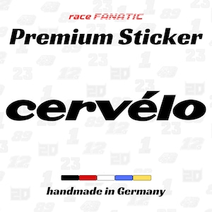 Cervelo Vinyl Decal: Premium Cycling Logo Sticker for Bikes, Cars, Motorcycles & Frames