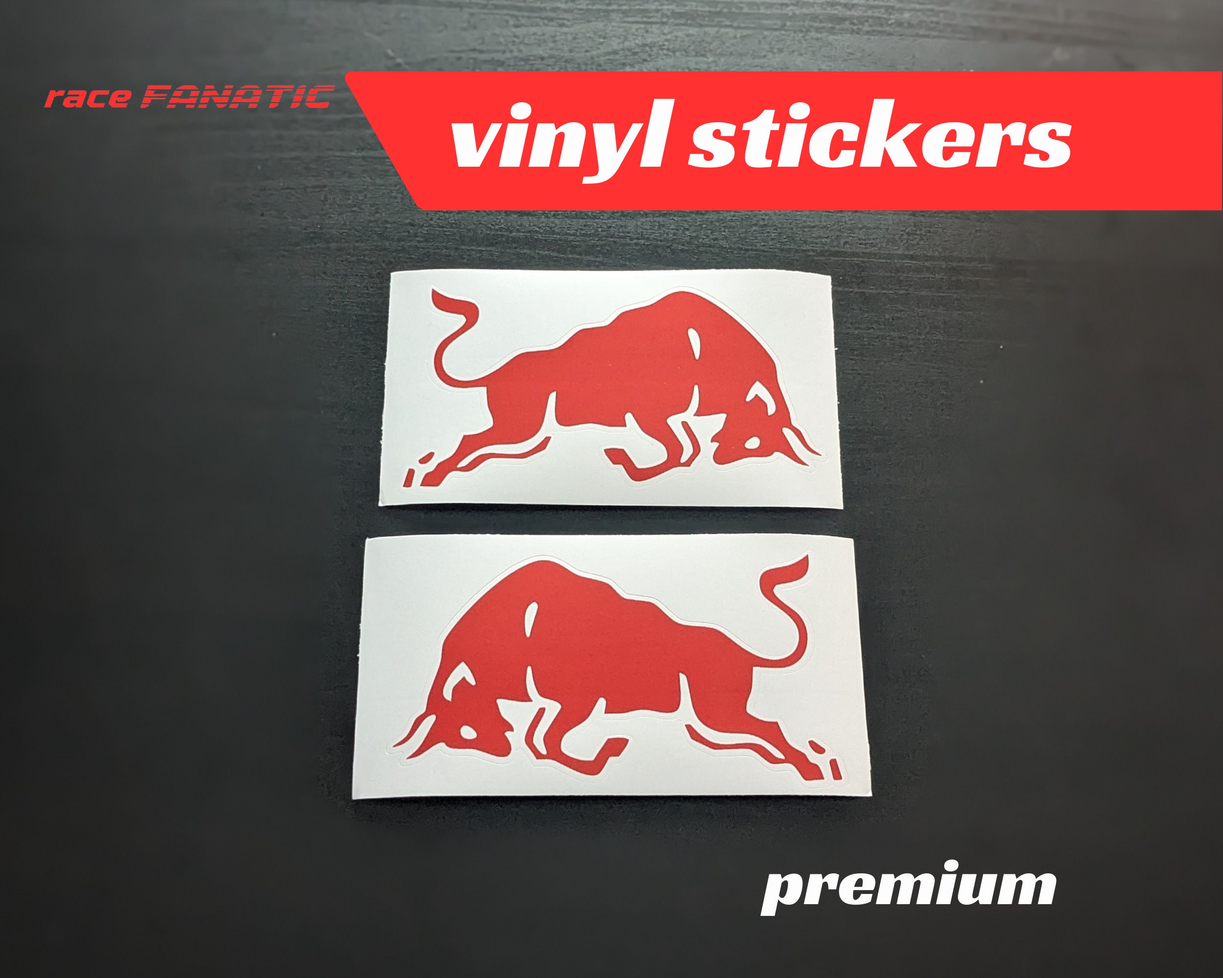  Vinyl Sticker Decals Red Bull Sports Bike 5 X 2.97 in