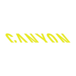 Canyon Décalcomanie / Autocollant Vinyle Jaune