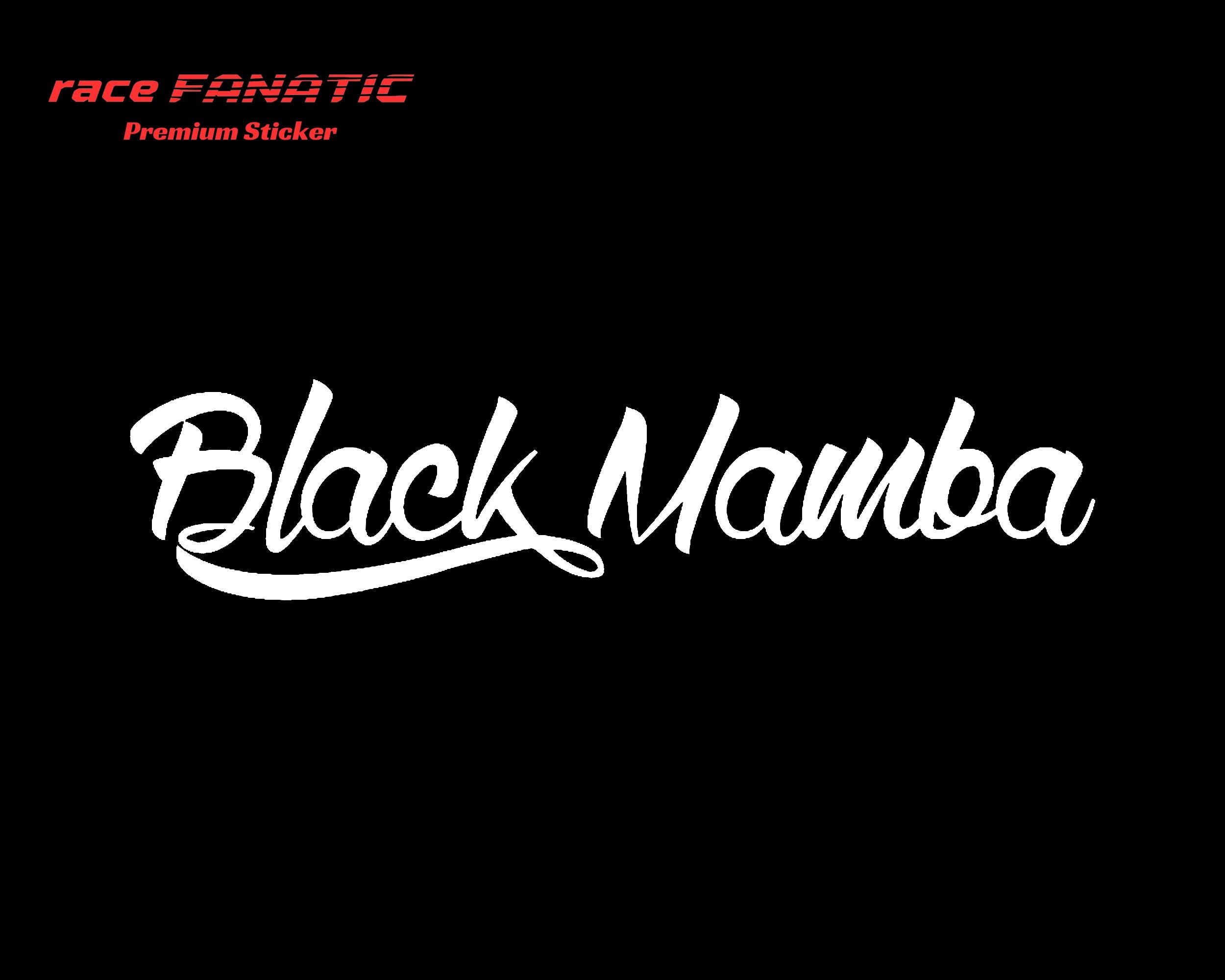 Black Mamba Lettering Sticker | Car and Motorcycle Sticker | Racing ...