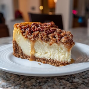 Pecan Pie Cheesecake Recipe – Printable PDF | Easy Holiday Dessert Idea