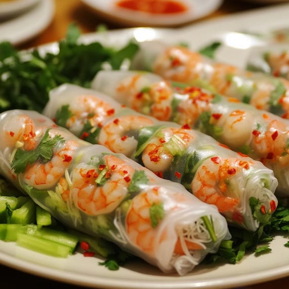 Shrimp Spring Rolls Recipe | Fresh & Healthy | Instant Download