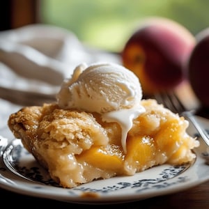 Easy Peach Cobbler Recipe – Delicious Southern-Style Dessert Digital Download