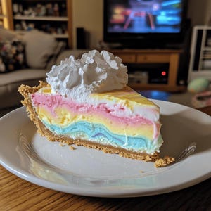 Ostern Swirl Pie Rezept | No-Bake Buntes Dessert | Sofort Download