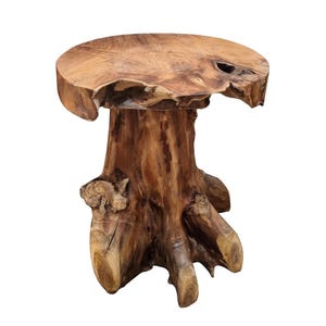 Teak Root Round Side Table 60cm - Indoor / Outdoor