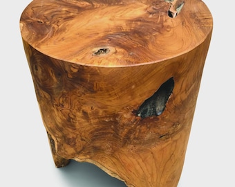 Solid Teak Root Side Table 40cm - Handmade - Indoor & Outdoor