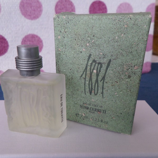 Miniature Men's Perfume NINO CERRUTI 1881, edt7ml, full with impeccable box. Authentic and Vintage