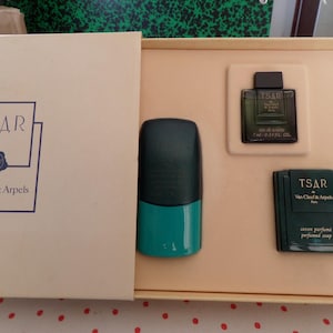 Regalo per la festa del papà: cofanetto regalo di profumi francesi rari e vintage TSAR di Van Cleef & Arpels