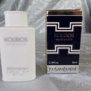 Miniature perfume for Men KOUROS by Yves Saint Laurent, EDT 10ml Old and authentic