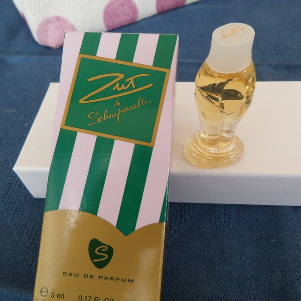 Miniatura del Perfume Schiaparelli: "ZUT" eau de parfum 5 ml. Auténtico y vintage