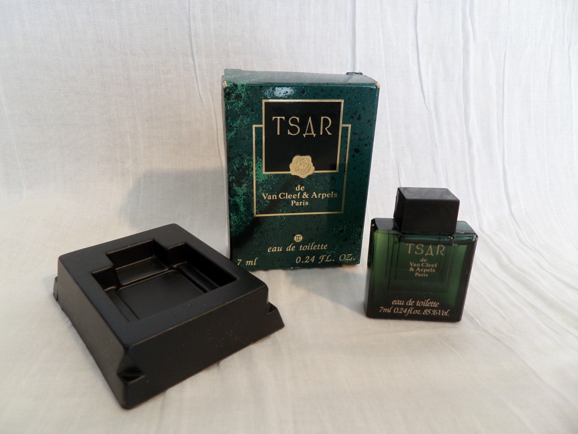 Van Cleef & Arpels "Tsar" Perfume Miniature, EDT 7ml, with box, full dark glass bottle