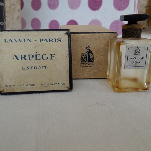 Arpège de LANVIN  Flacon  tres ancien de parfum . VINTAGE +++