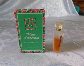 Miniature collection "FLEUR D'INTERDIT" by Givenchy EDP5ml, authentic and vintage