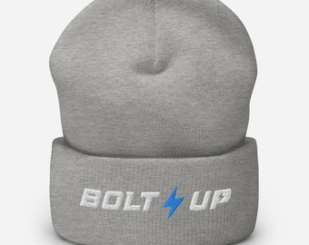 Chargers ‘Bolt Up’ Embroidered Cuffed Beanie