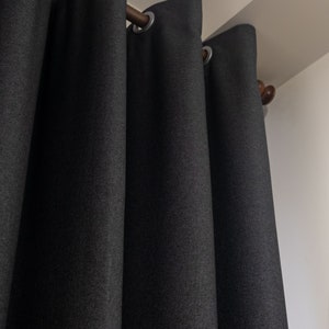 Extra Wide 100% Blackout Lined Linen Curtains , 24 Colors , Free Tiebacks , Rod Pocket , Grommet & Multifunctional Tape Curtain Track zdjęcie 4