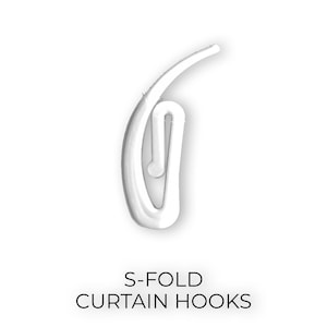 S-Fold Wave Curtain Clip Hooks , For Curtain Tape and Curtain Track , Pack of 100 Pcs