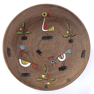 Large Fratelli Fanciullacci sgraffito wall plate