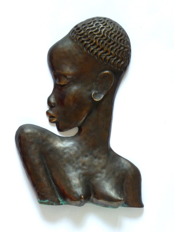 Karl Hagenauer 真鍮 置物 アールデコ オブジェ アンティーク Karl Hagenauer African Bust in Bronze. / Please Contact for