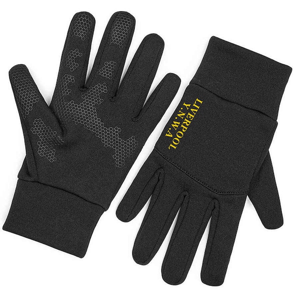 LIVERPOOL Y.N.W.A - LFC Style Thermal Windproof Warm Gloves - Touch Screen Compatible
