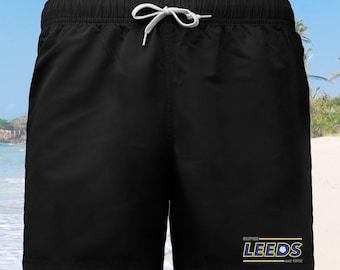SUPER LEEDS Leeds - Pantalones cortos de natación para gimnasio y deportes acuáticos - Todas las tallas