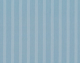 Deko-Webstoff Streifen Hellblau Weiß Acufactum  0,10m