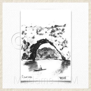 Le Pont d'Arc (Ardèche) - 3 tailles-  A IMPRIMER -  Téléchargement instantané