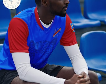 Congo Leopards aanpasbaar uniseks sportshirt voor voetbal