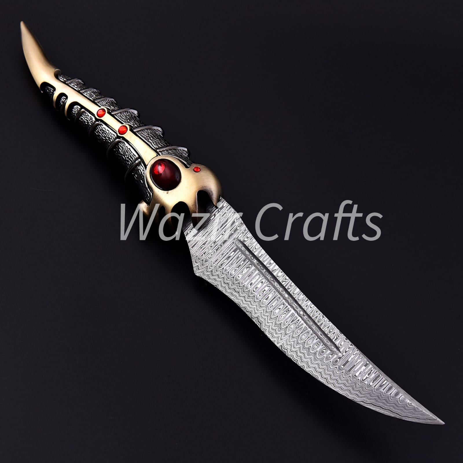 Araya stark Catspaw Dagger Replica– Damascus Steel Arya's Blade, Jon Snow Knife | Valyrian Steel Gift for Him. Anniversary Birthday gift