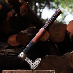 Handgefertigtes Wikingerschwert-Set aus Damaszenerstahl mit Scheide – Sammlerstück, mittelalterliche Replik, 91 cm. Ideales Geschenk für Männer, z. B. zum Jahrestag, zu Weihnachten oder zur Hochzeit. Wca-017