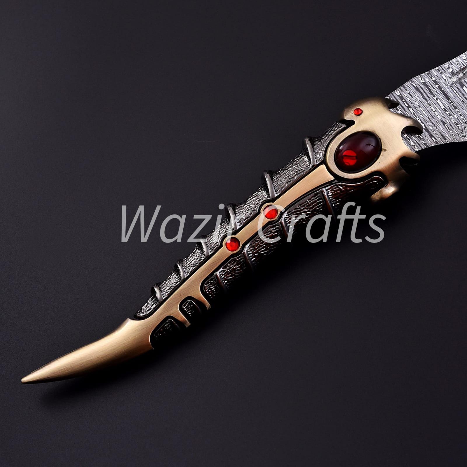 Araya stark Catspaw Dagger Replica– Damascus Steel Arya's Blade, Jon Snow Knife | Valyrian Steel Gift for Him. Anniversary Birthday gift