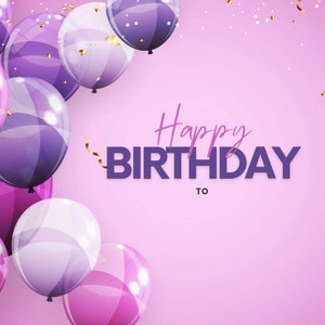Personalisierte Happy Birthday Vorlagen