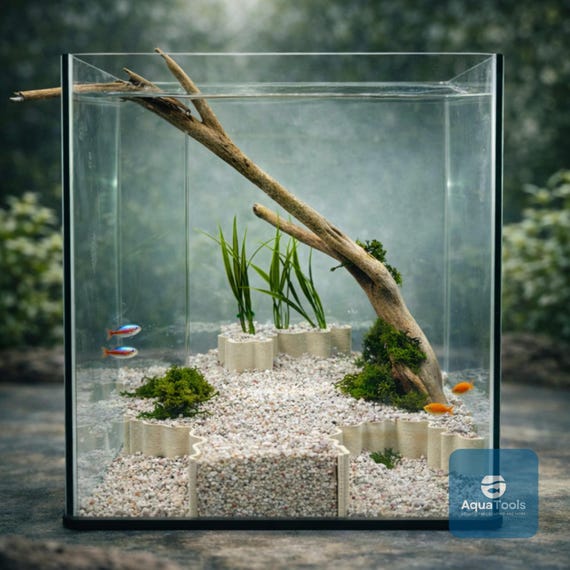 buy fish tank accessories Supreme Aquascaping Kit: 3 Unique Cliffs for Depth and Layers - Perfect Aquarium  Decor and Fish Tank Decoration